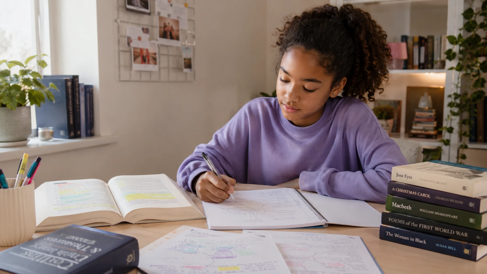 English KS3 Student, working from home